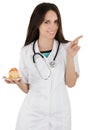 Nutritionist Saying No to Cake Royalty Free Stock Photo